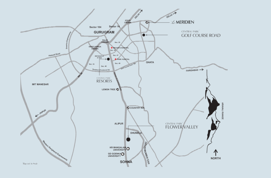 Bignonia Towers Map